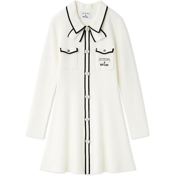 Amazon.co.jp: [リリーブラウン] MARY QUANT シアーポロニットトップス